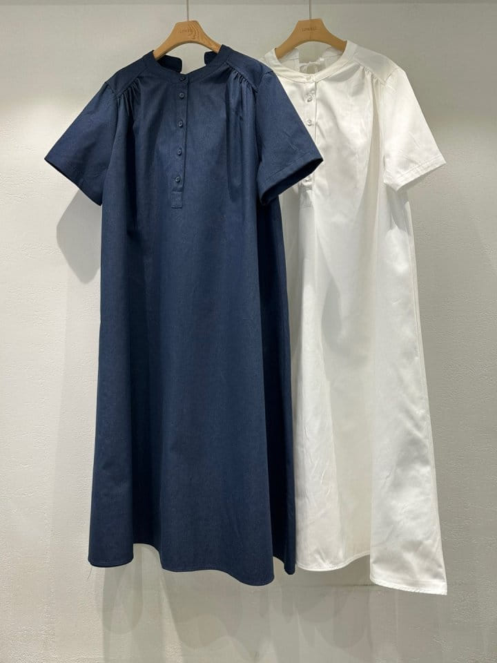 Lowell - Korean Women Fashion - #vintageinspired - Miu Ribbon One-Piece