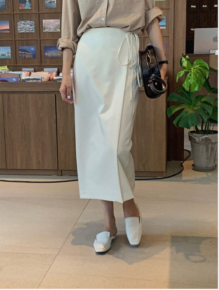 Lowell - Korean Women Fashion - #womensfashion - Lotte Wrap Skirt - 2
