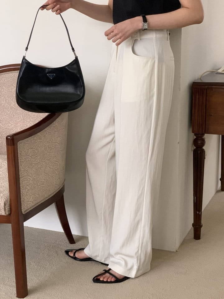 Lowell - Korean Women Fashion - #womensfashion - Heaven Bizzo Button Pants - 8