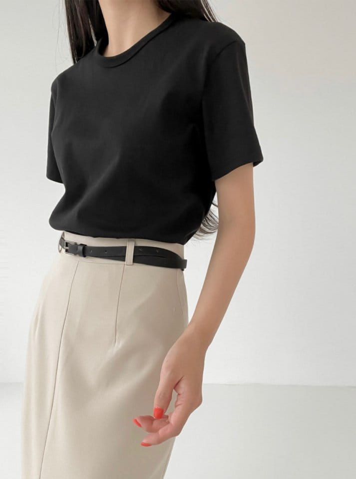 Lowell - Korean Women Fashion - #womensfashion - Basic  Tee - 5