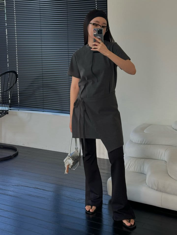 Made - Korean Women Fashion - #momslook - Pig Wrap One-Piece