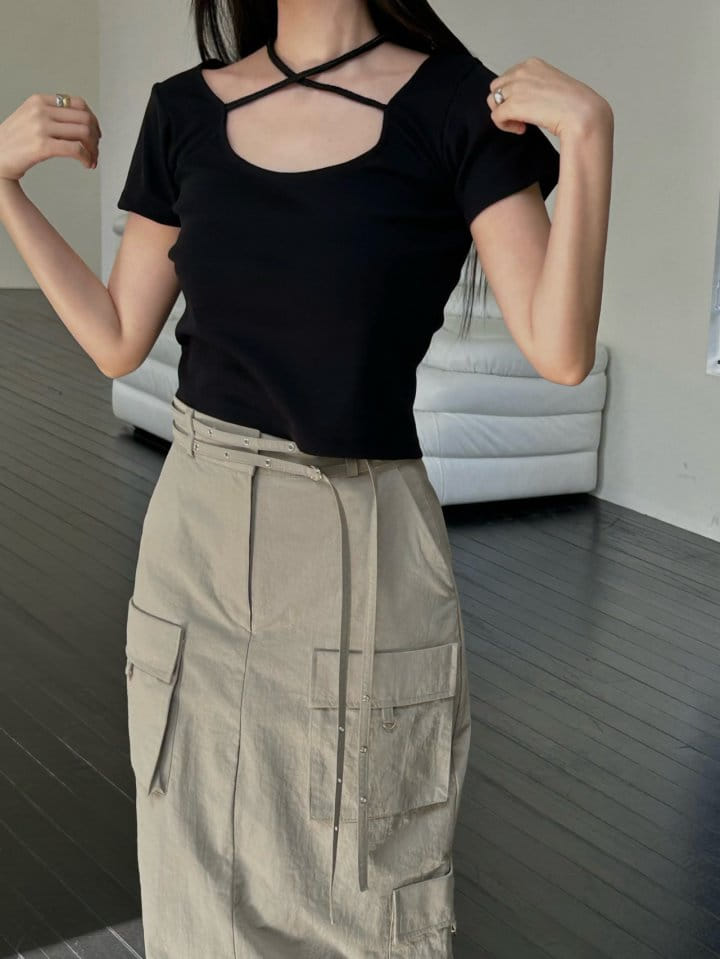 Made - Korean Women Fashion - #shopsmall - Necklace Tee - 4
