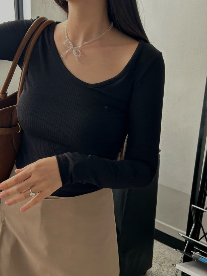 Made - Korean Women Fashion - #womensfashion - Ribbon Necklace - 3
