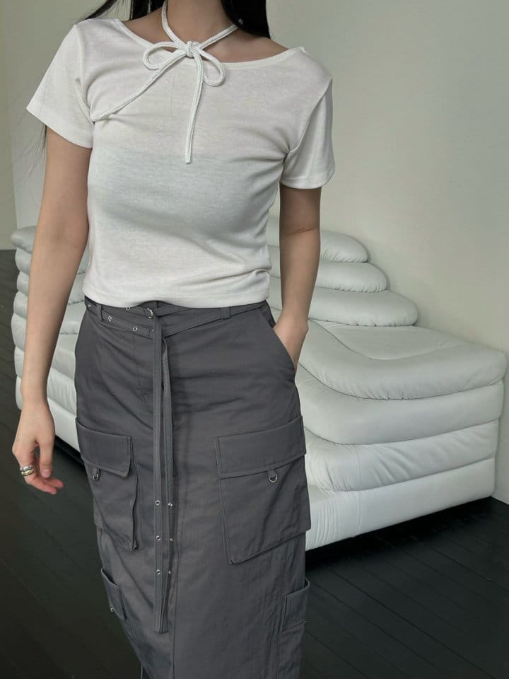 Made - Korean Women Fashion - #womensfashion - Necklace Tee - 11