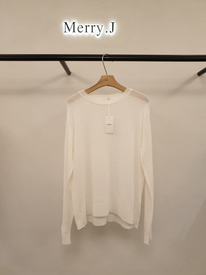 Merry J - Korean Women Fashion - #momslook - Linen C Knit - 2