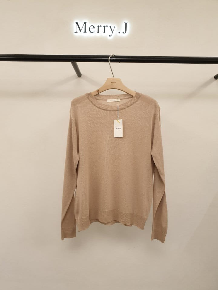 Merry J - Korean Women Fashion - #momslook - Linen C Knit - 6