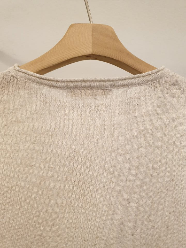 Merry J - Korean Women Fashion - #momslook - Linen Cape Short Sleeve Knit - 10