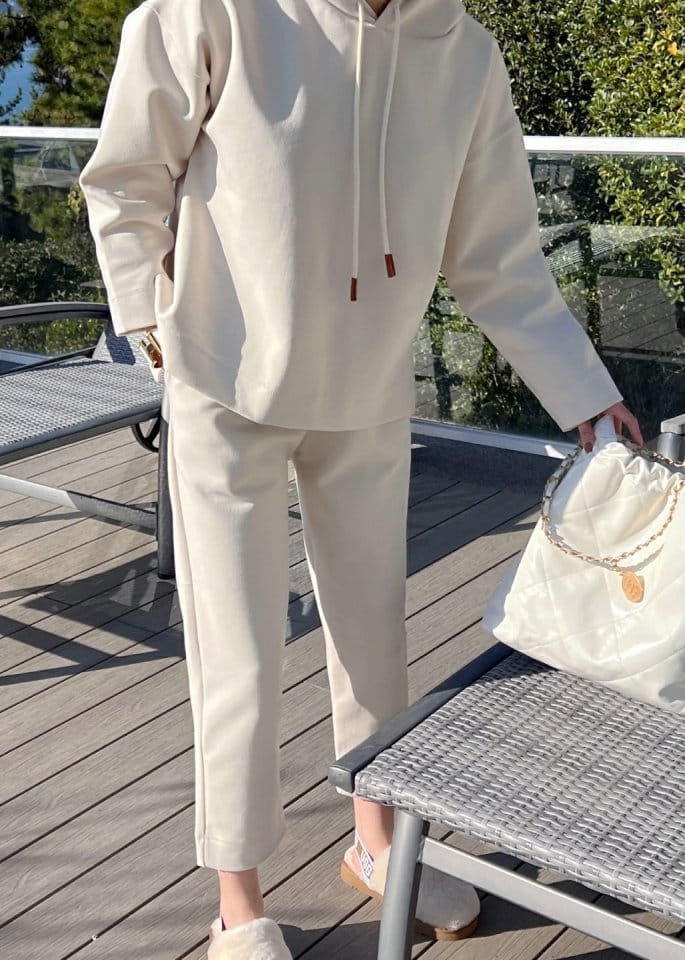 Merry J - Korean Women Fashion - #momslook - Lux Hoody Slacks Set - 6