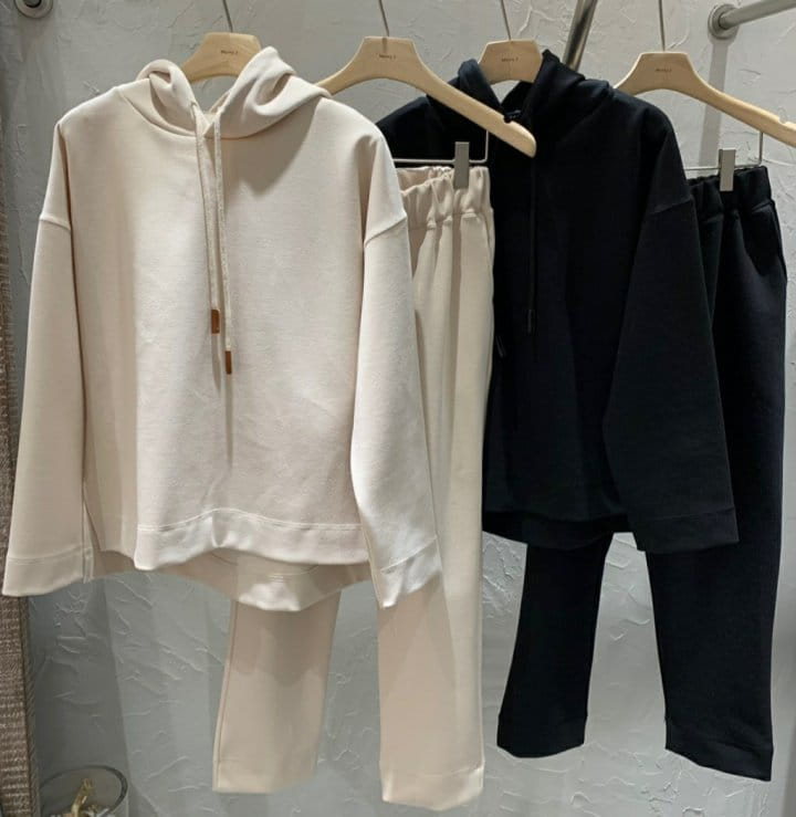 Merry J - Korean Women Fashion - #momslook - Lux Hoody Slacks Set - 8