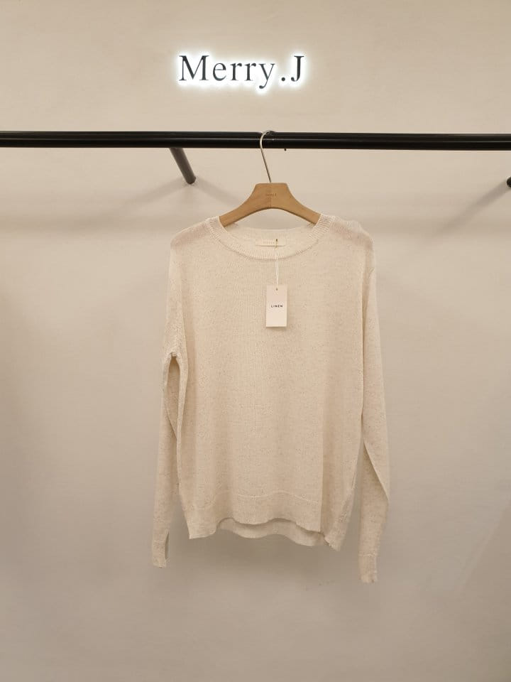 Merry J - Korean Women Fashion - #womensfashion - Linen C Knit - 3