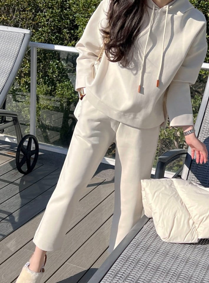 Merry J - Korean Women Fashion - #womensfashion - Lux Hoody Slacks Set - 5