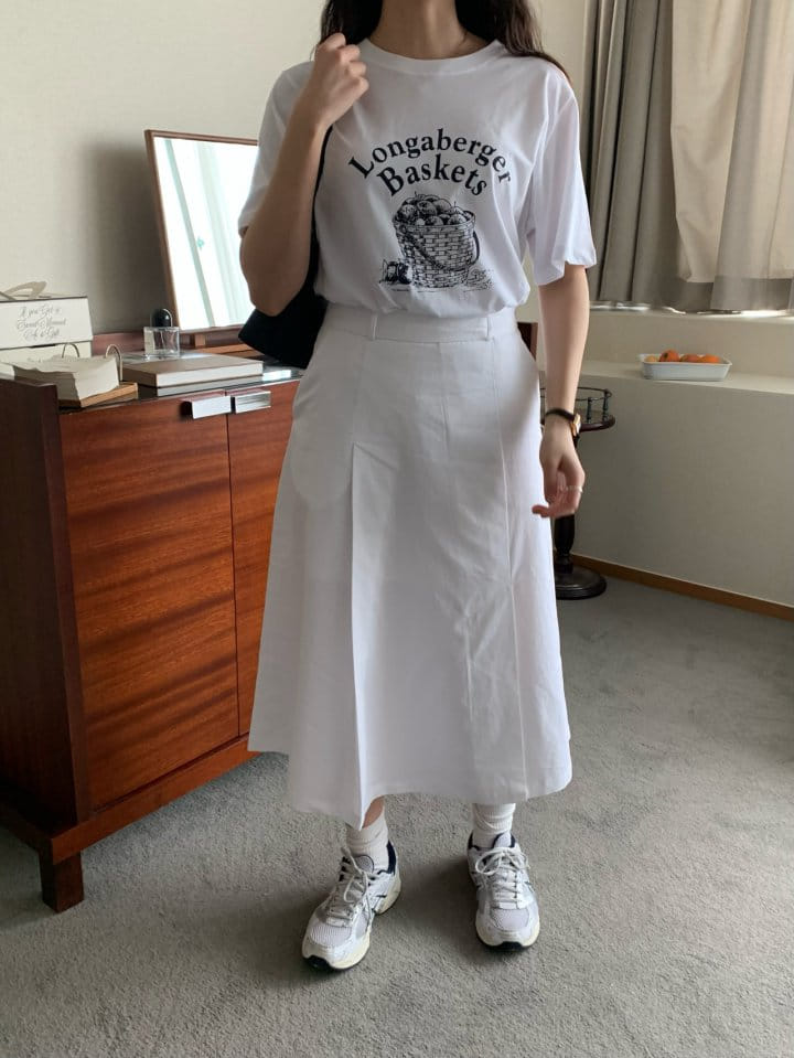 Merry-pn - Korean Women Fashion - #momslook - Apple Tee - 2
