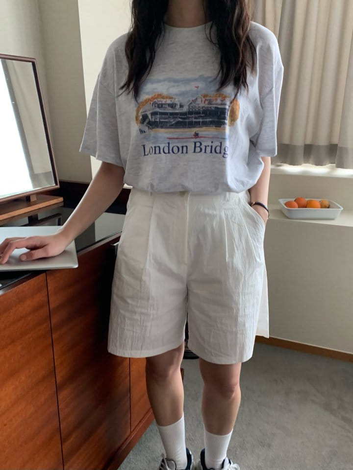 Merry-pn - Korean Women Fashion - #momslook - London Tee - 5