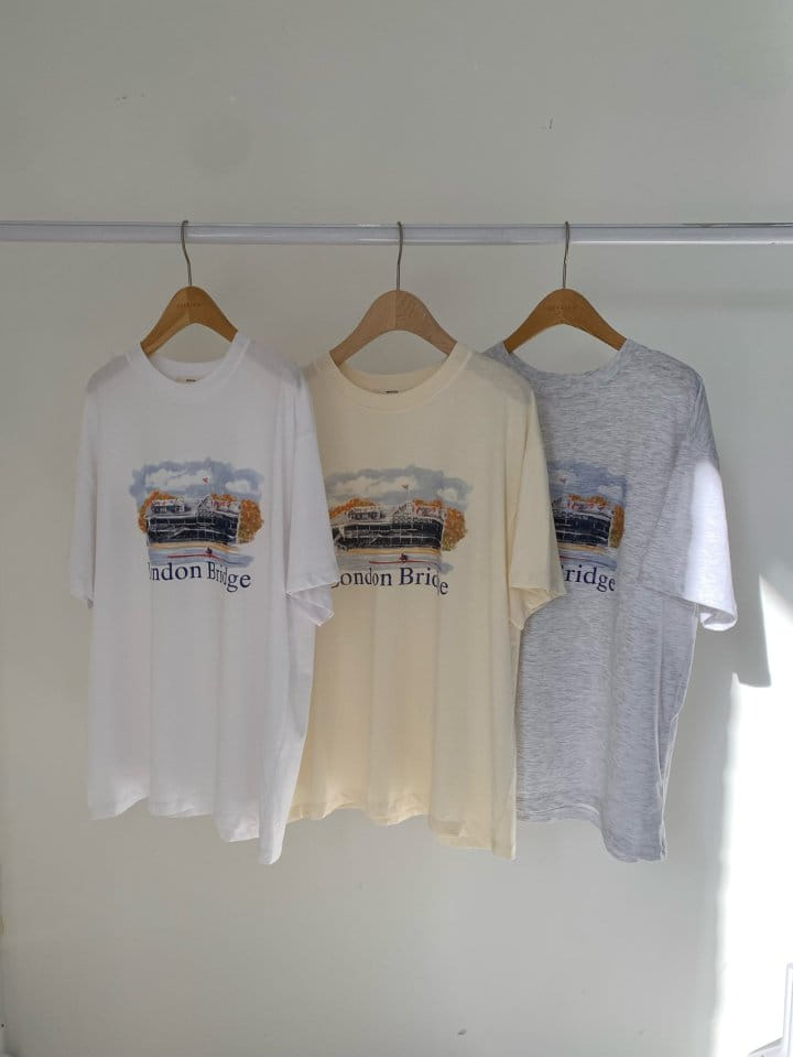 Merry-pn - Korean Women Fashion - #momslook - London Tee - 7