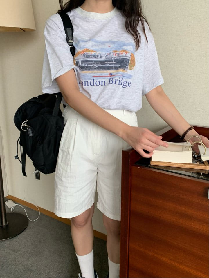 Merry-pn - Korean Women Fashion - #momslook - London Tee - 8