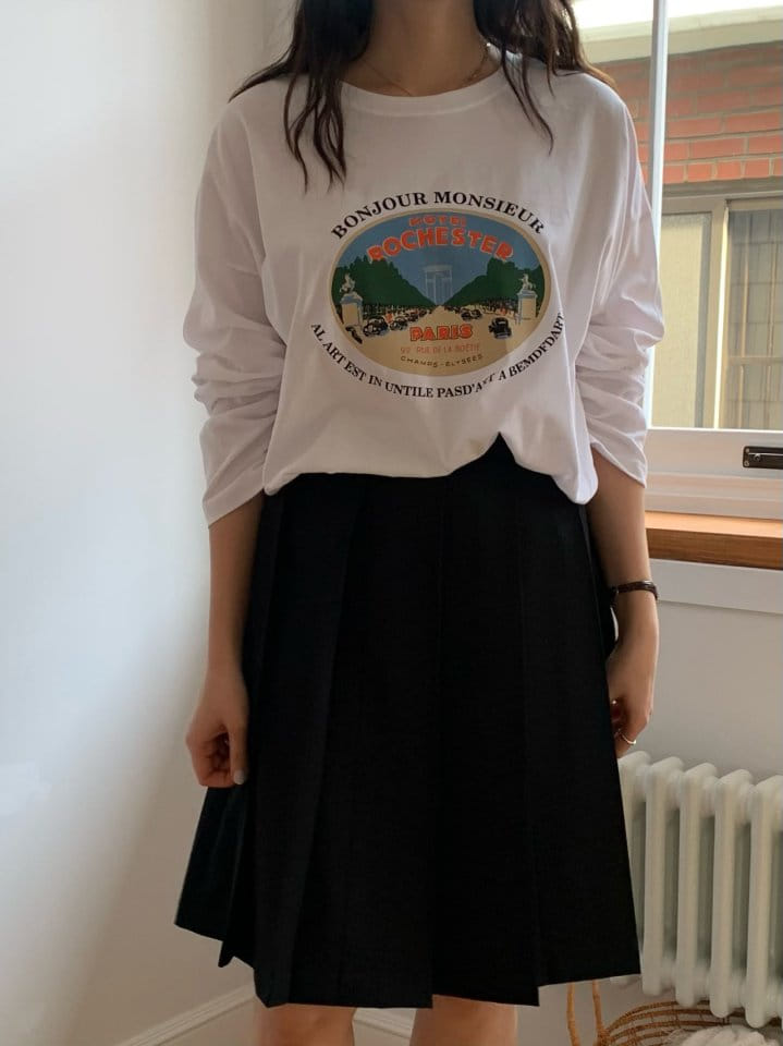 Merry-pn - Korean Women Fashion - #momslook - Bonjour Tee