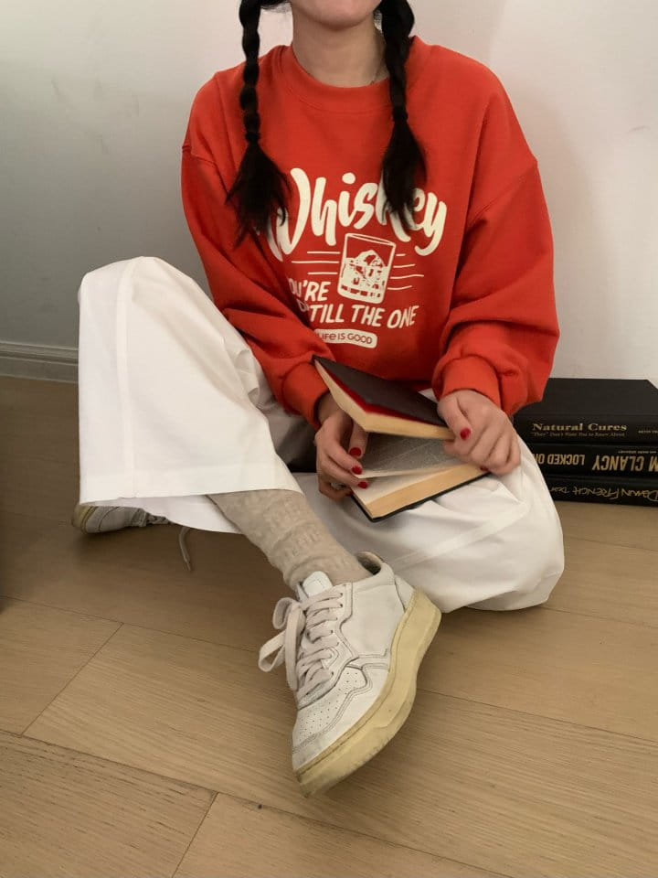 Merry-pn - Korean Women Fashion - #momslook - Whiskey Sweatshirt - 3