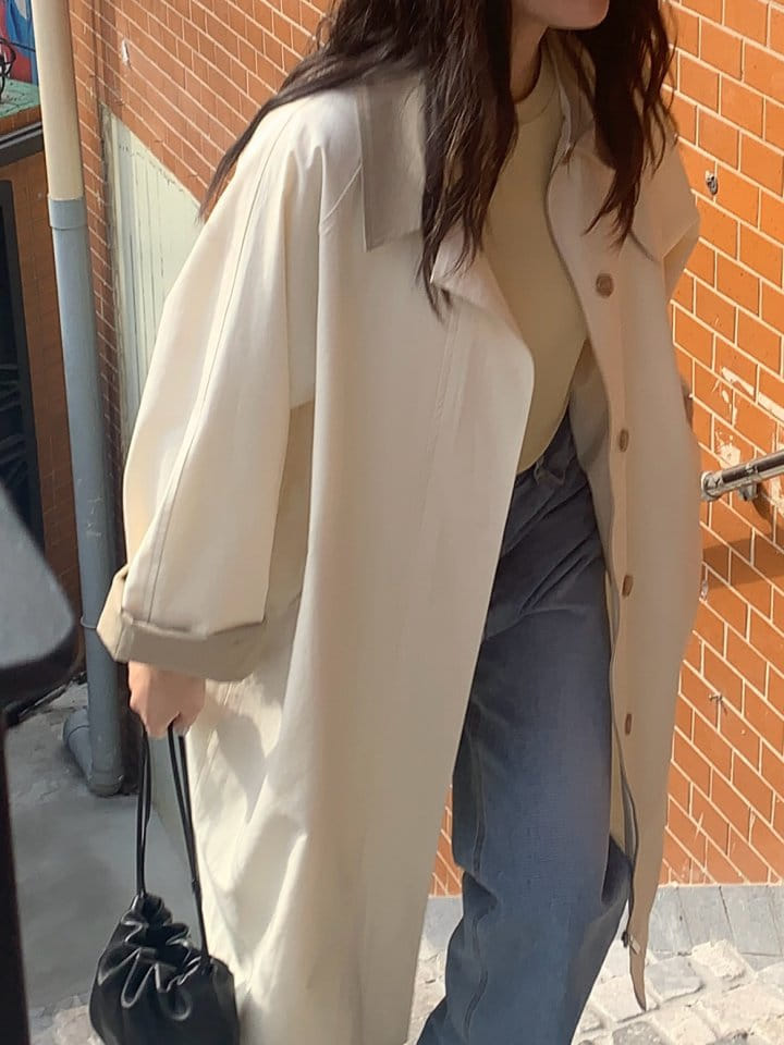Merry-pn - Korean Women Fashion - #momslook - Bibi Trench Coat - 8