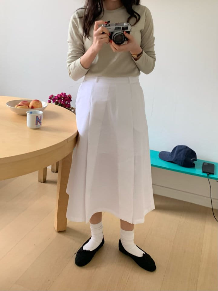 Merry-pn - Korean Women Fashion - #momslook - Crunch Skirt - 10