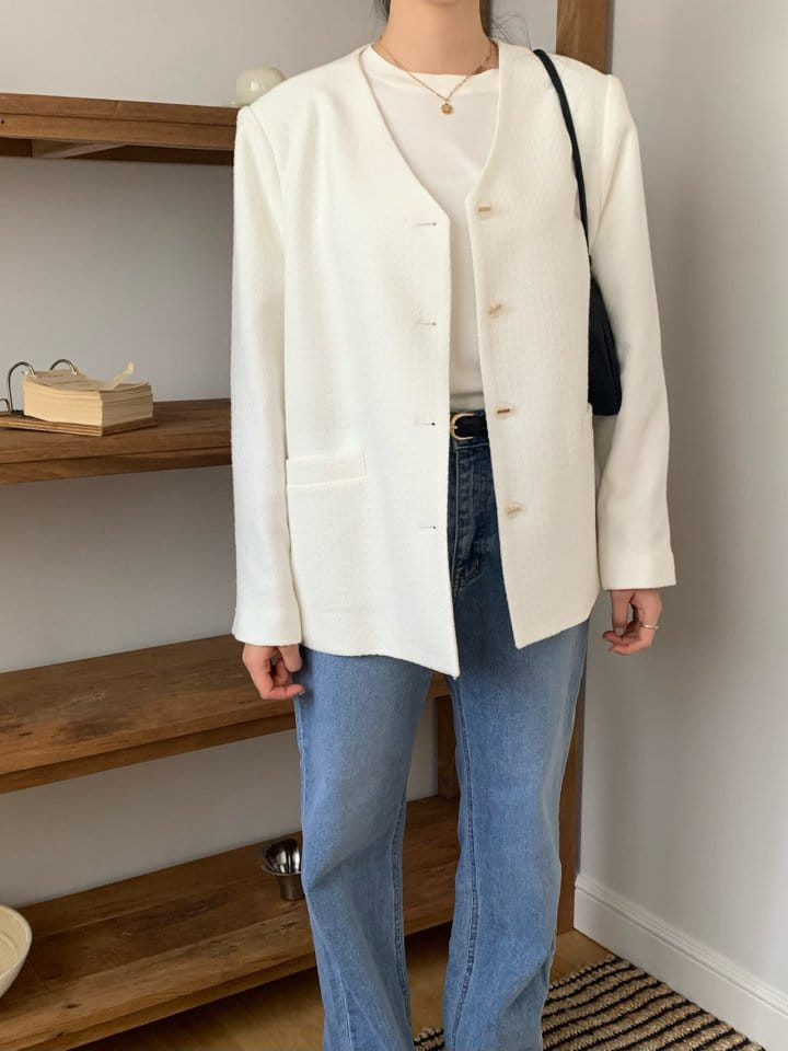 Merry-pn - Korean Women Fashion - #pursuepretty - Kelly Tweed Jacket - 6