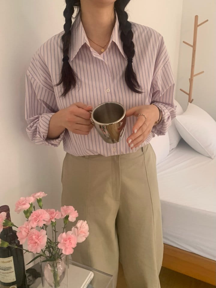 Merry-pn - Korean Women Fashion - #pursuepretty - Something Shirt - 2