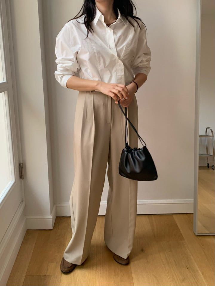 Merry-pn - Korean Women Fashion - #restrostyle - Cross Shirt - 2