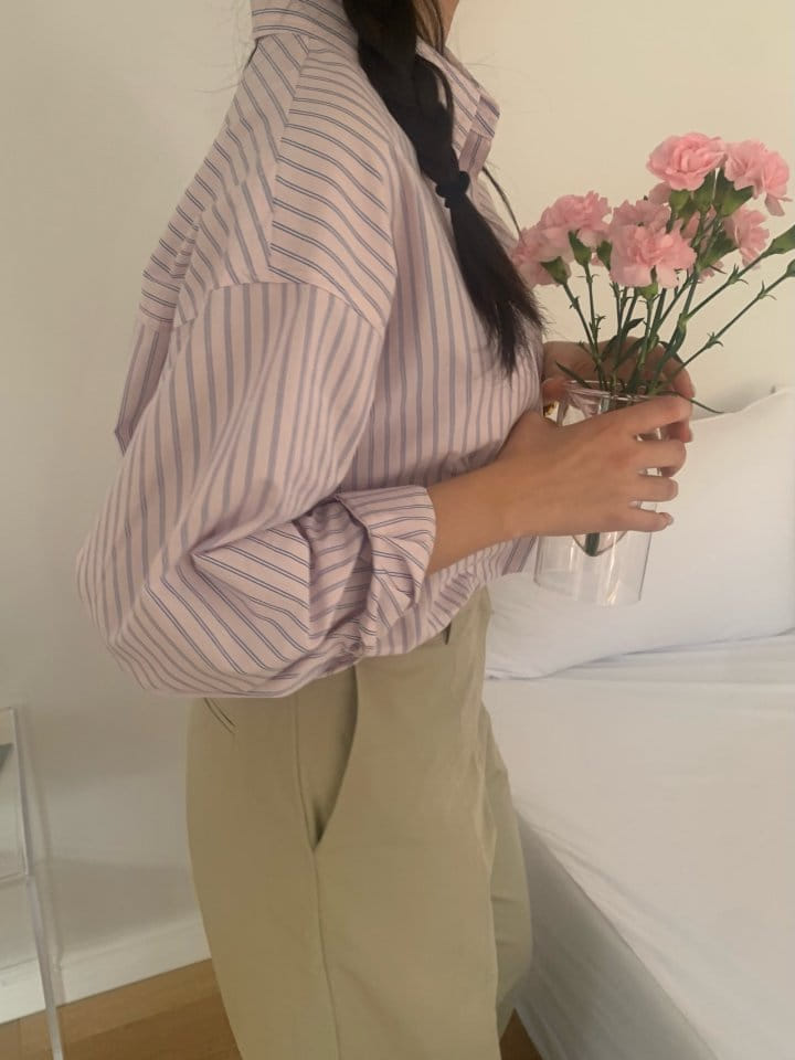 Merry-pn - Korean Women Fashion - #restrostyle - Something Shirt - 4