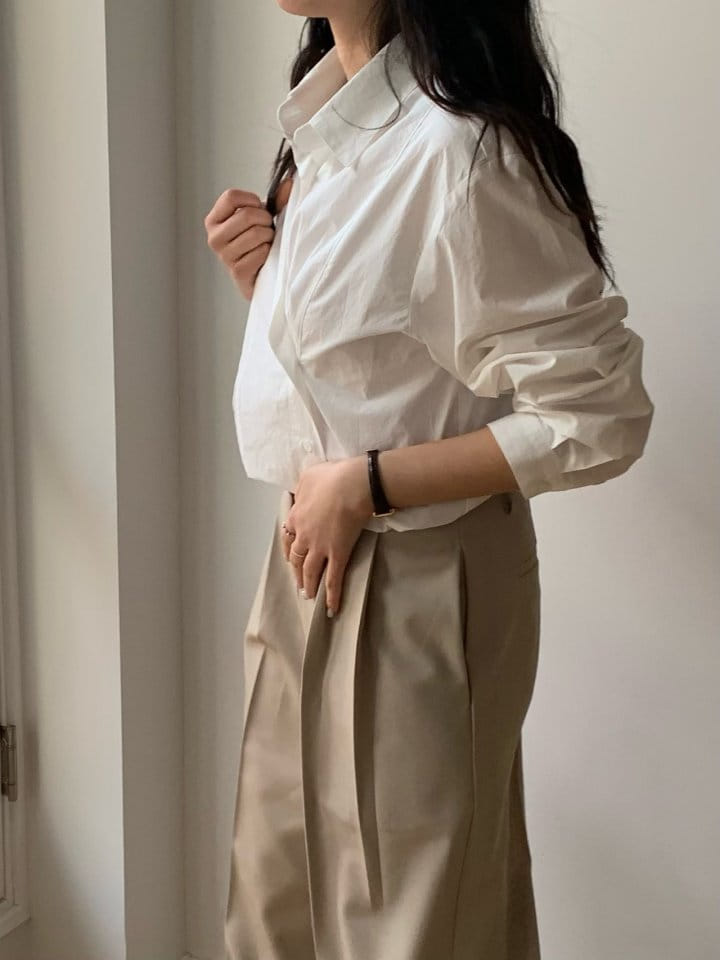 Merry-pn - Korean Women Fashion - #romanticstyle - Cross Shirt - 3