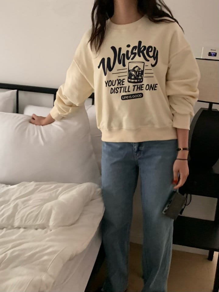 Merry-pn - Korean Women Fashion - #shopsmall - Whiskey Sweatshirt - 11