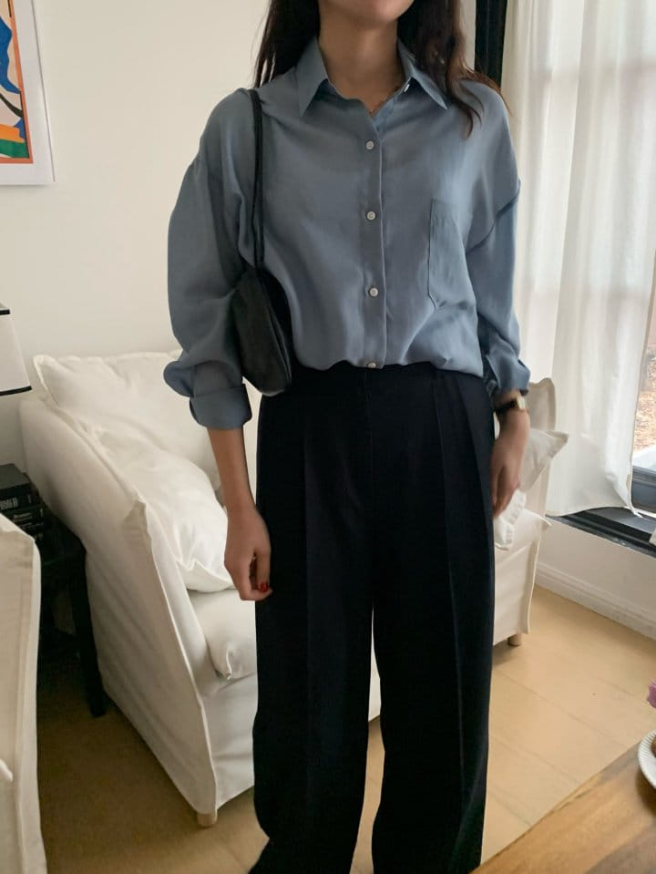 Merry pn - Korean Women Fashion - #thatsdarling - Silky Blouse - 7