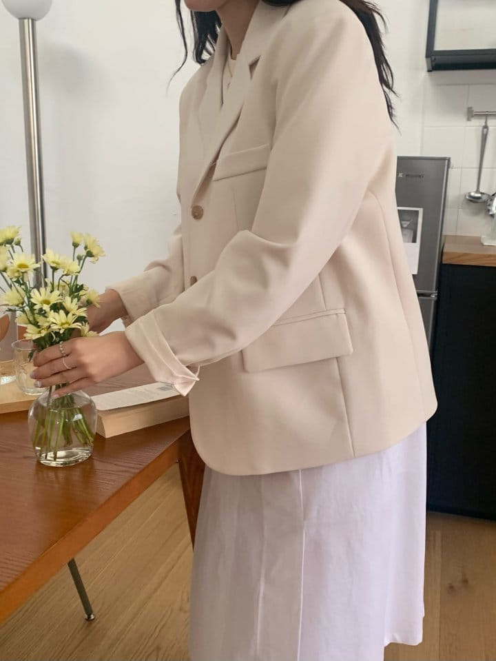 Merry-pn - Korean Women Fashion - #vintageinspired - Natural Jacket - 2
