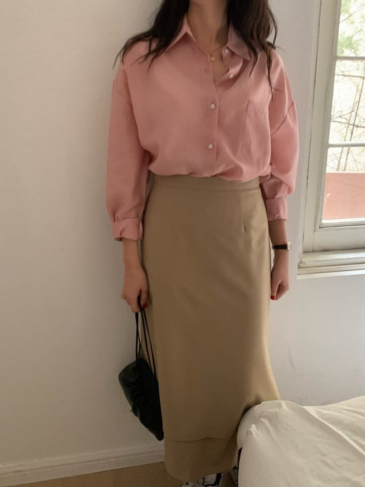 Merry pn - Korean Women Fashion - #vintagekidsstyle - Silky Blouse - 2