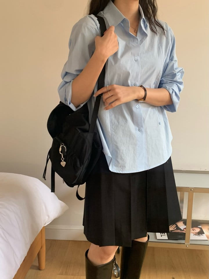 Merry-pn - Korean Women Fashion - #womensfashion - Cross Shirt - 10