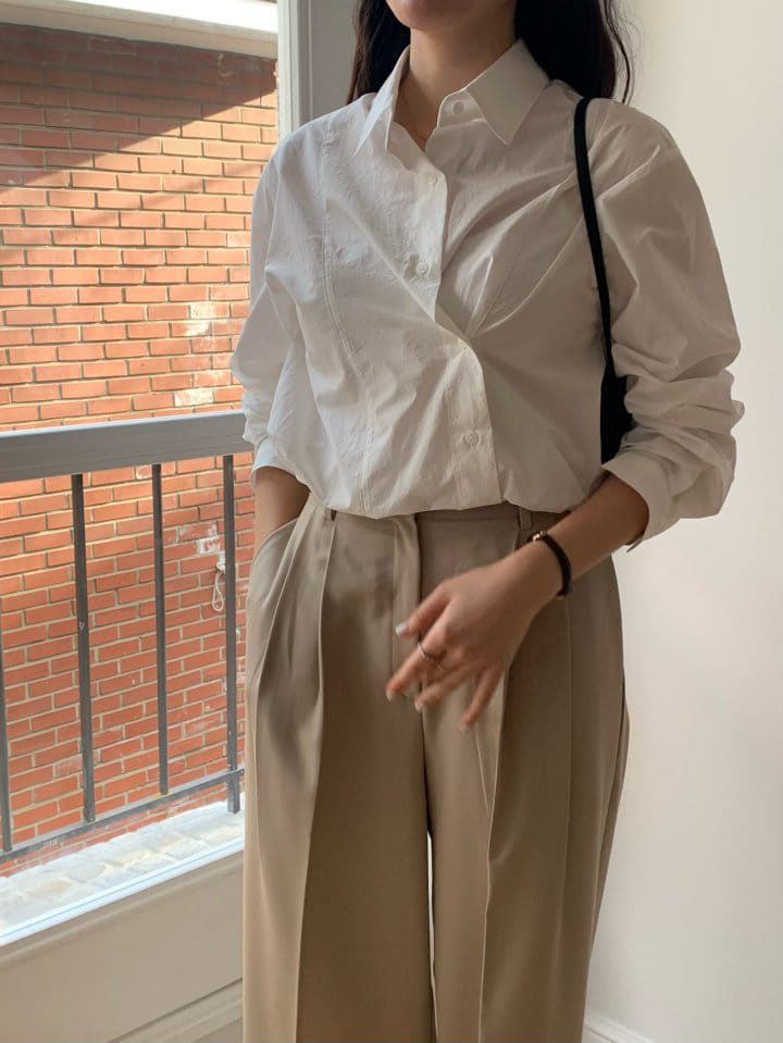 Merry-pn - Korean Women Fashion - #womensfashion - Cross Shirt - 8