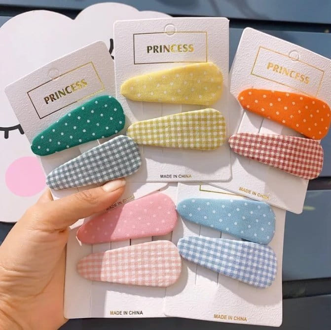 Miso - Korean Children Fashion - #childofig - Small Check Dot Ticking Pin