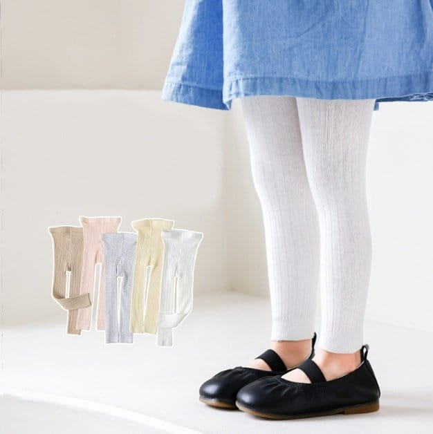 Miso - Korean Children Fashion - #discoveringself - No Foot Rib Leggings - 2