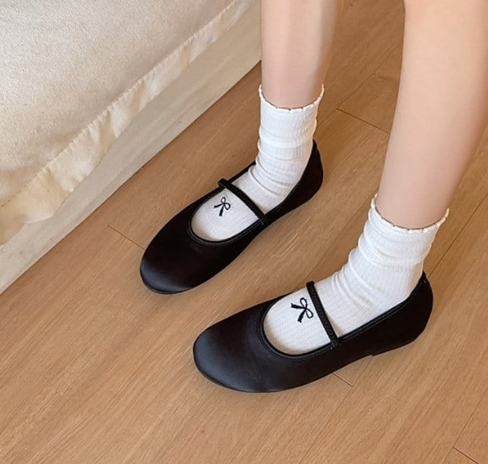 Miso - Korean Children Fashion - #fashionkids - Adult Instep Ribbon Socks - 5