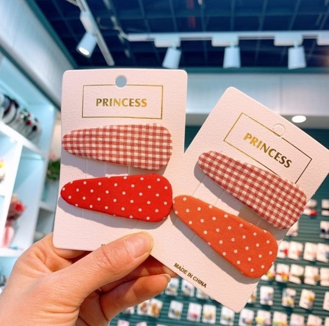 Miso - Korean Children Fashion - #kidzfashiontrend - Small Check Dot Ticking Pin - 8