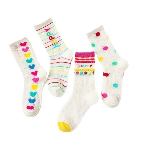 Miso - Korean Children Fashion - #prettylittlegirls - Round Heart Socsk Set