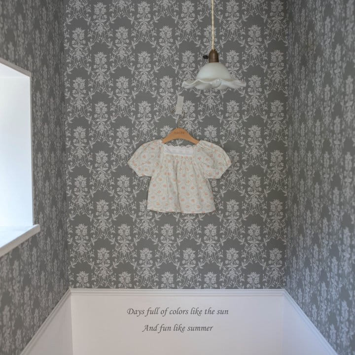 Mkids - Korean Baby Fashion - #babyboutique - Anna Flower Blouse - 3
