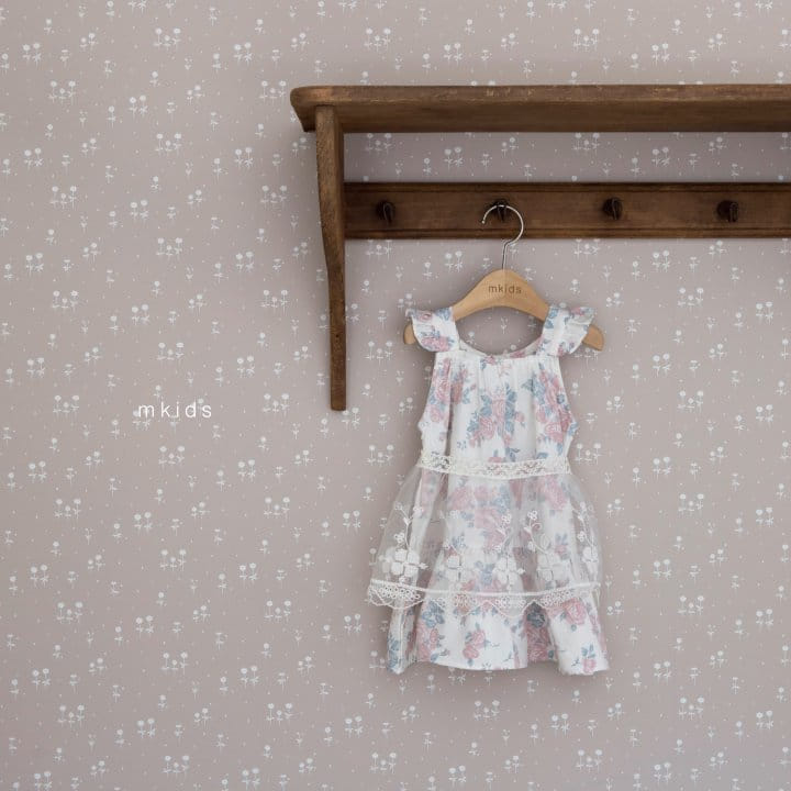 Mkids - Korean Baby Fashion - #babyboutique - Sally Flower One-Piece - 3