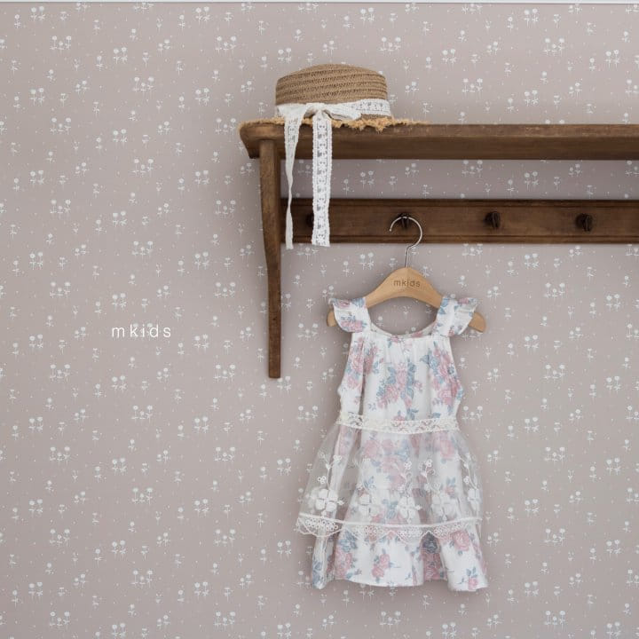 Mkids - Korean Baby Fashion - #babyboutique - Sally Flower One-Piece - 4
