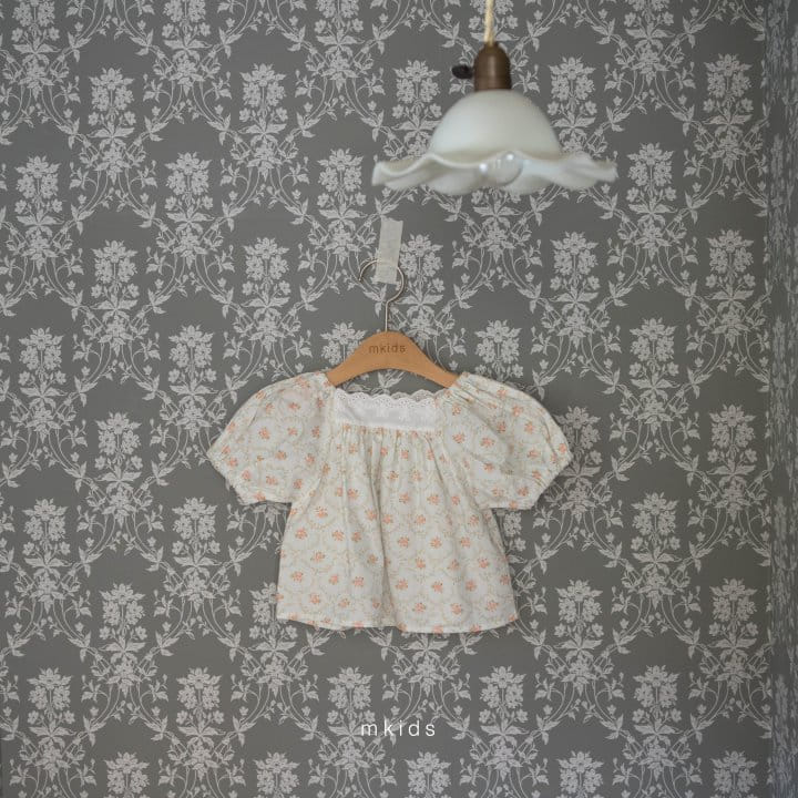 Mkids - Korean Baby Fashion - #babyboutique - Anna Flower Blouse - 4