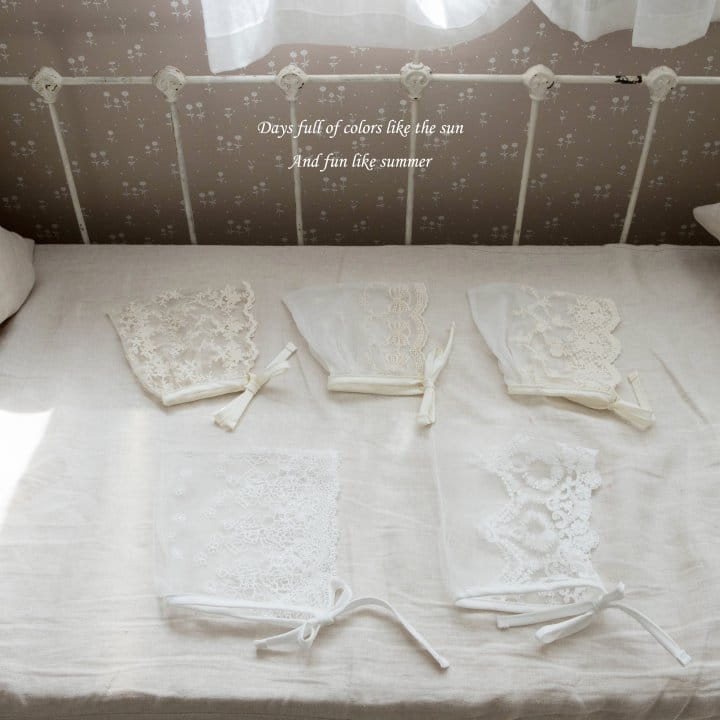 Mkids - Korean Baby Fashion - #babyfever - Roel Lace Bonnet - 8