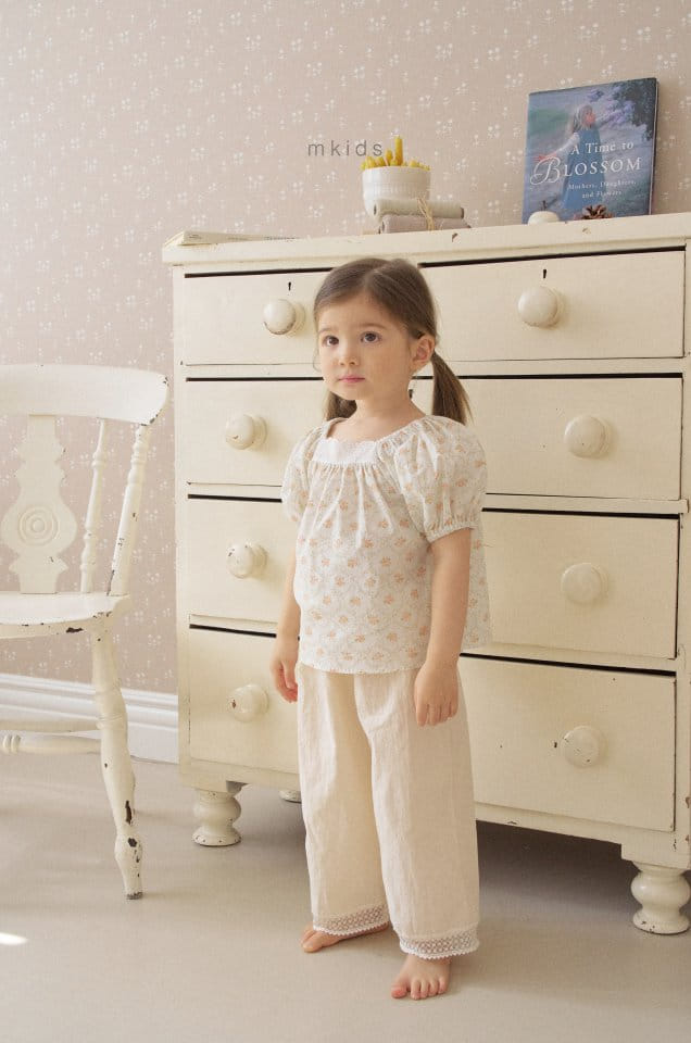 Mkids - Korean Baby Fashion - #babyfever - Anna Flower Blouse - 7