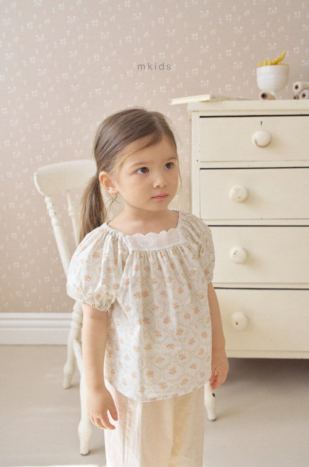 Mkids - Korean Baby Fashion - #babygirlfashion - Anna Flower Blouse - 8