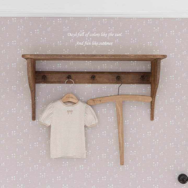 Mkids - Korean Baby Fashion - #onlinebabyboutique - Ribbon Puff Tee - 4