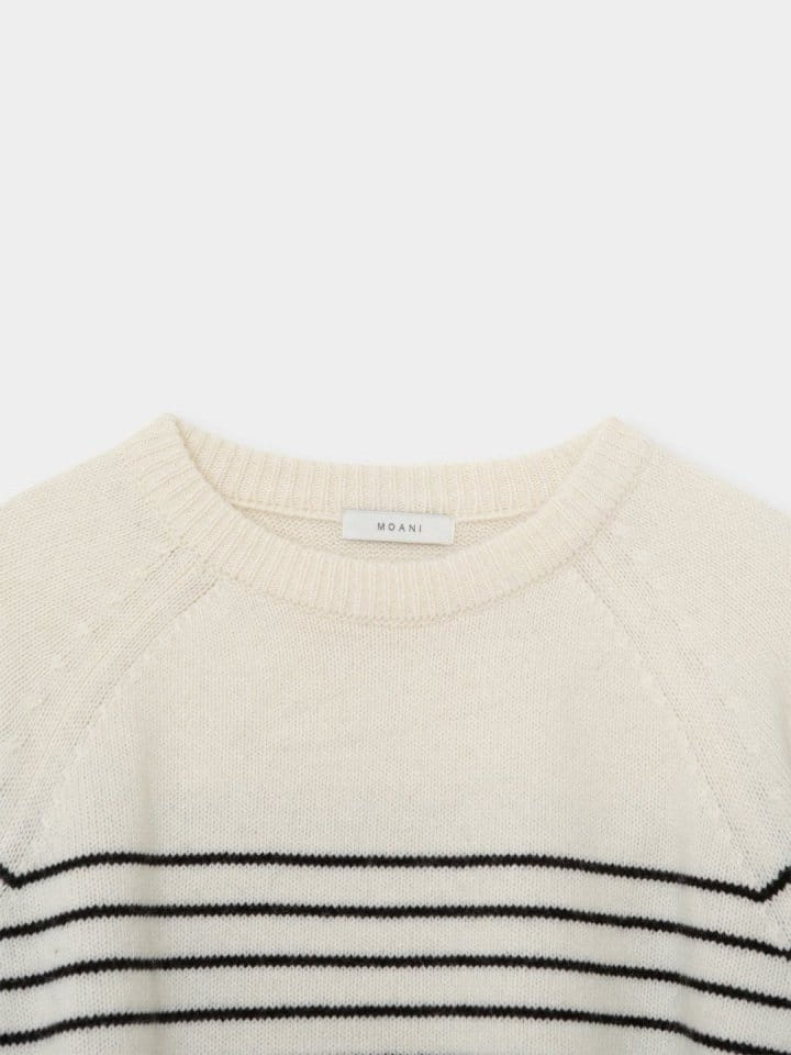Moani - Korean Women Fashion - #momslook - Beaute Stripe Knit - 5