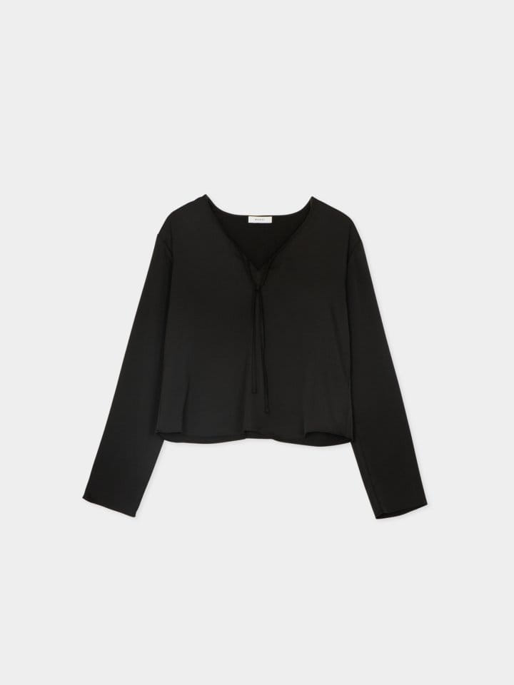 Moani - Korean Women Fashion - #momslook - silky string blouse - 7