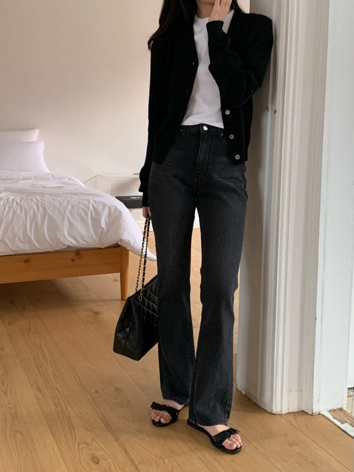 Moani - Korean Women Fashion - #womensfashion - Semi Pleared Denim Pants - 4